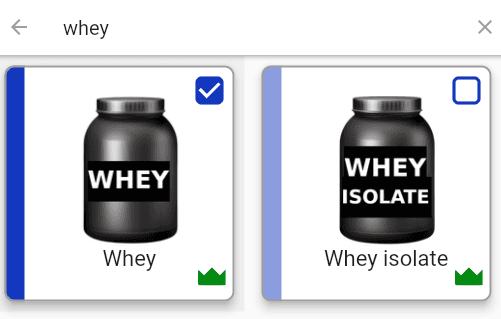 Search for foods you like