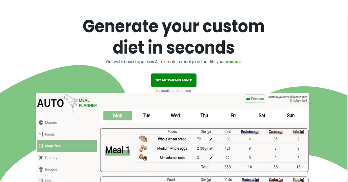 AutoMealPlanner thumbnail